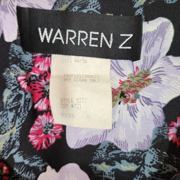 Vintage 80s Warren Z Shirt Dress - Picture 7 of 7